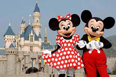 Minnie Mouse and her husband Minnie Mouse and her husband