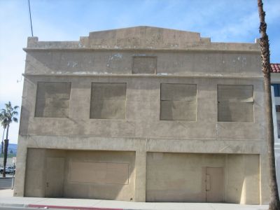 a blank facade