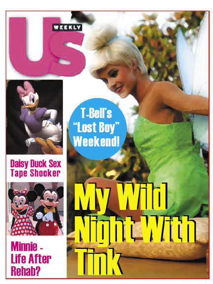 she's found her perfect niche Tinkerbell on the cover of US Weekly