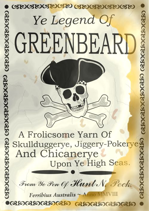 he's at it again, this time with a witches' coven title page of GREENBEARD