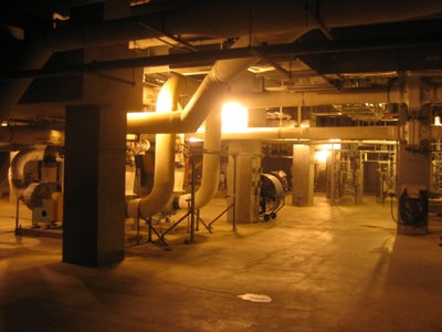 inside the bowels of the plant (sorry) more insides of the sewage plant