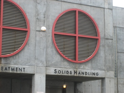 "solids handling." how poetically expressed! more outside of the sewage plant