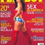Playboy Cover with Model dressed as Wonder Woman