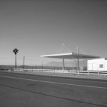 a deserted gas station