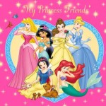 a collection of Disney princesses