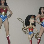 collection of Wonder Woman figurines