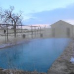 a hot spring in the desert