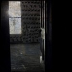 a door opening onto a scary room